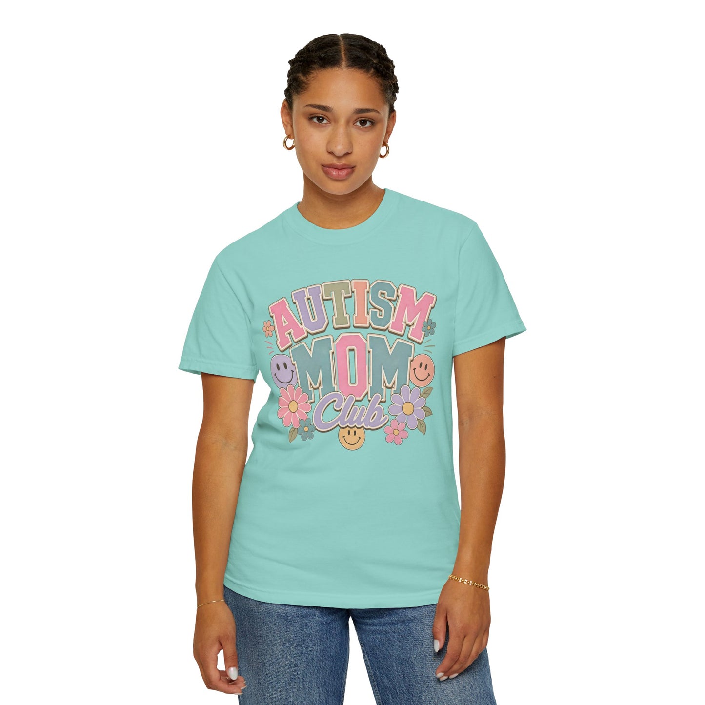 Autism Mom Club T-Shirt — Pastel Floral Support Tee image 11