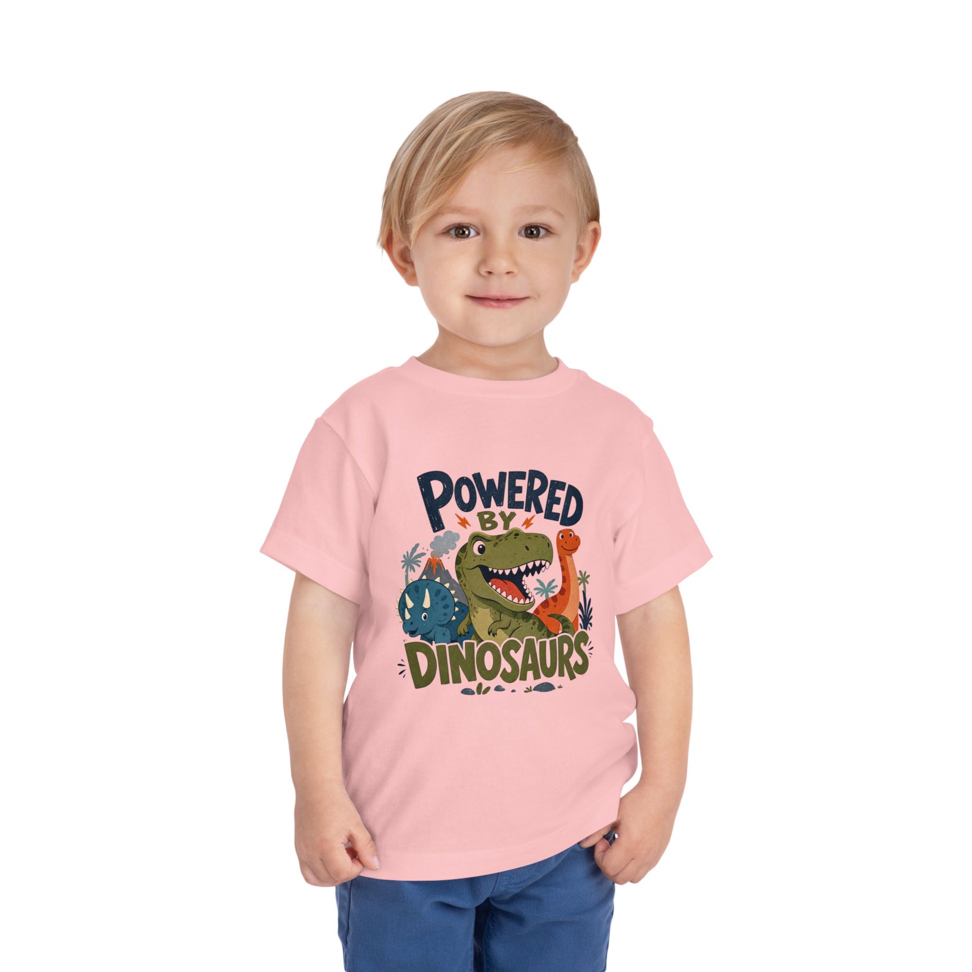 Powered by Dinosaurs Toddler Tee — Cute Dino Graphic Shirt for Kids image 34