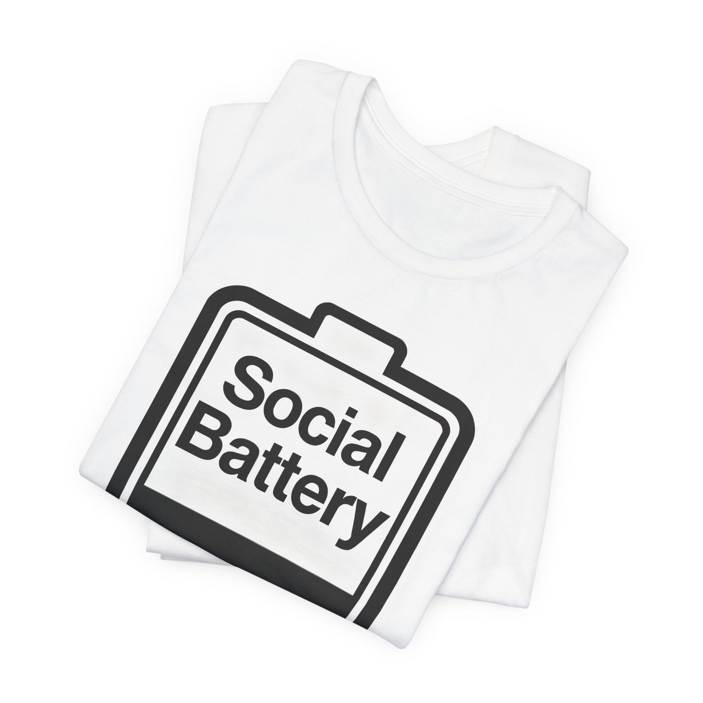 Social Battery 2% T-Shirt — Funny Introvert Low Energy Tee image 6