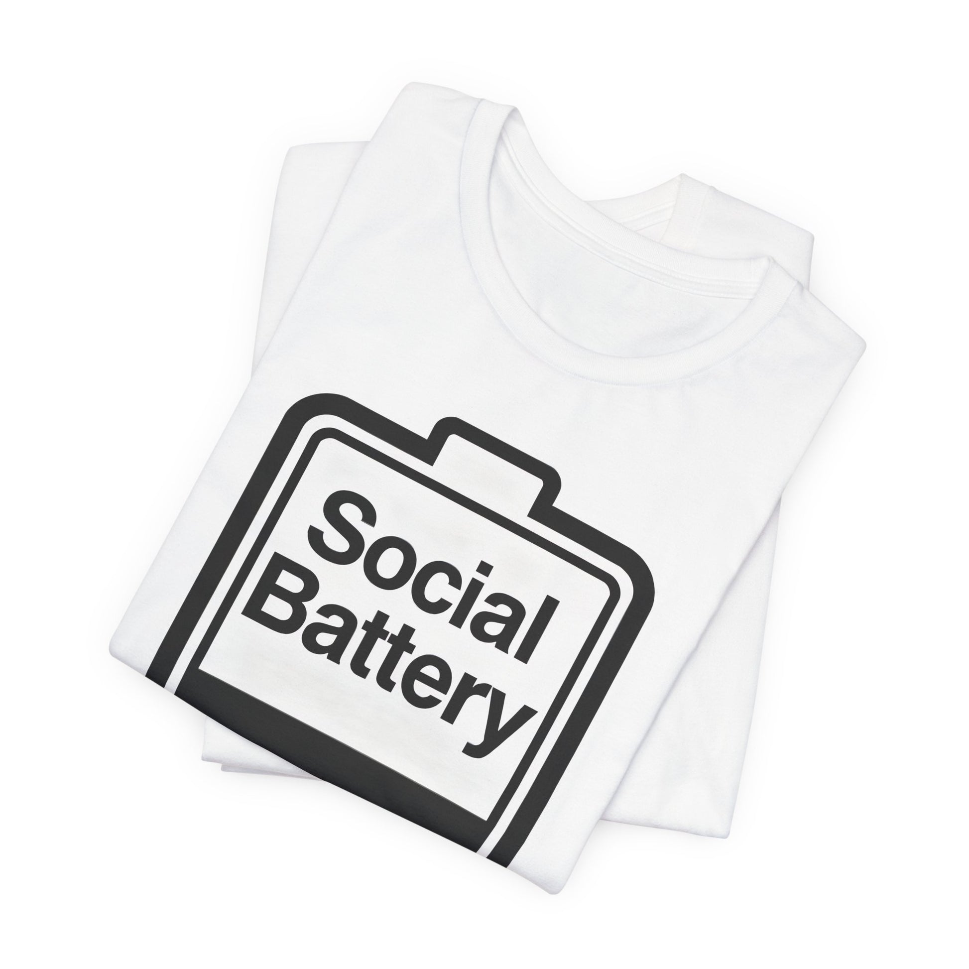 Social Battery 2% T-Shirt — Funny Introvert Low Energy Tee image 6