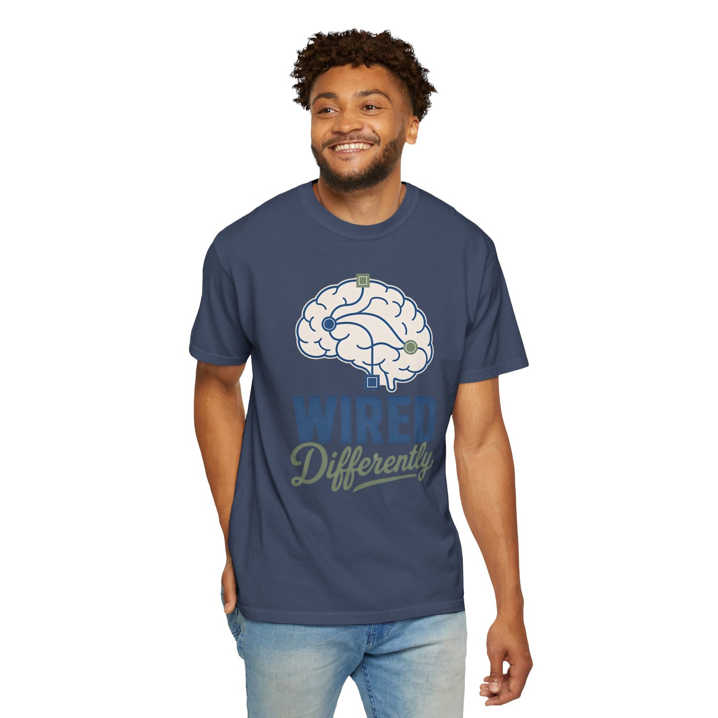 Wired Differently T-Shirt — Brain Graphic Tee for Neurodivergent Pride image 21