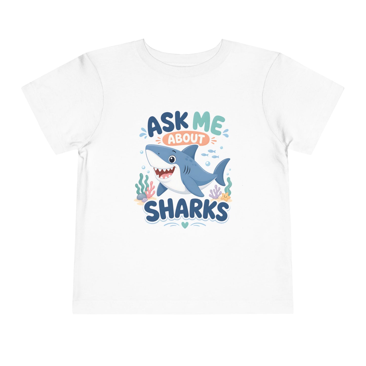 Ask Me About Sharks Toddler Tee image 0