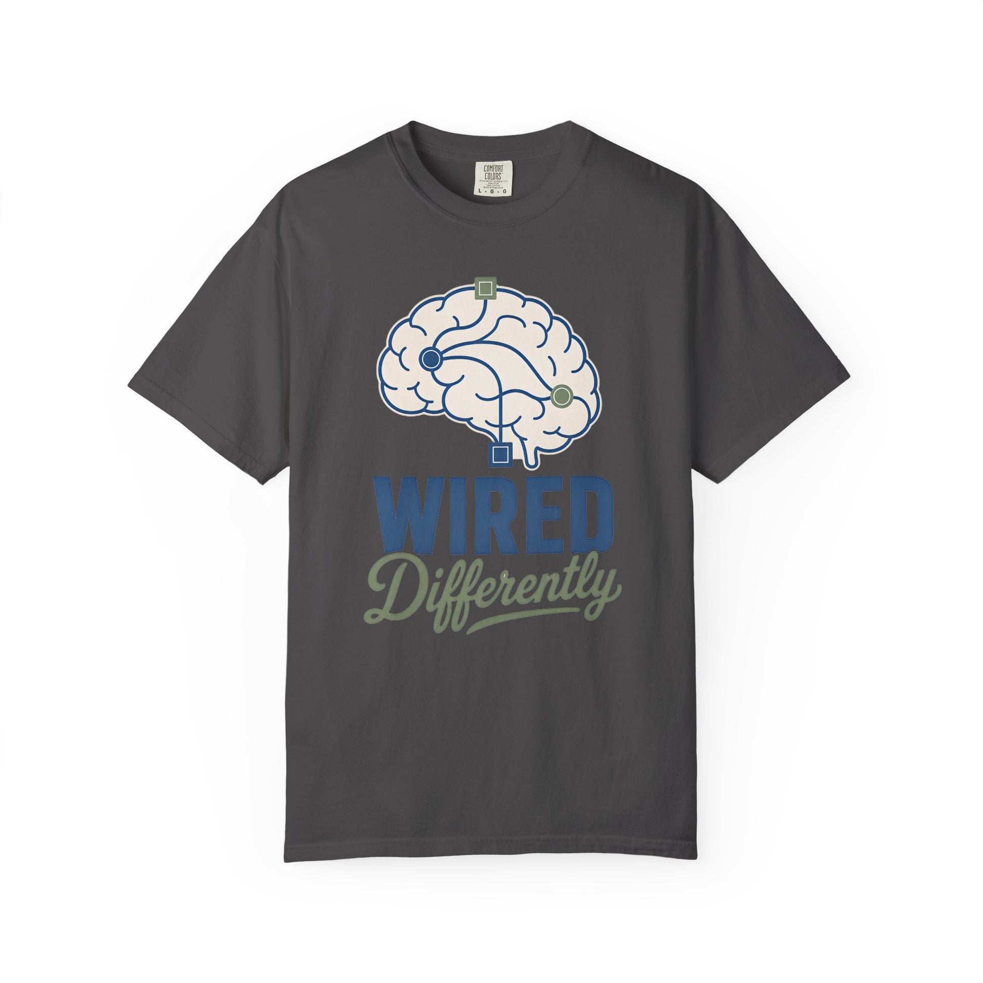 Wired Differently T-Shirt — Brain Graphic Tee for Neurodivergent Pride image
