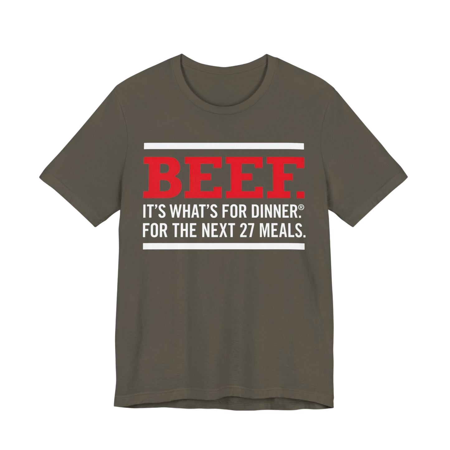 Beef It's What's For Dinner Funny Graphic Tee — Autistic Routine T-Shirt image 2