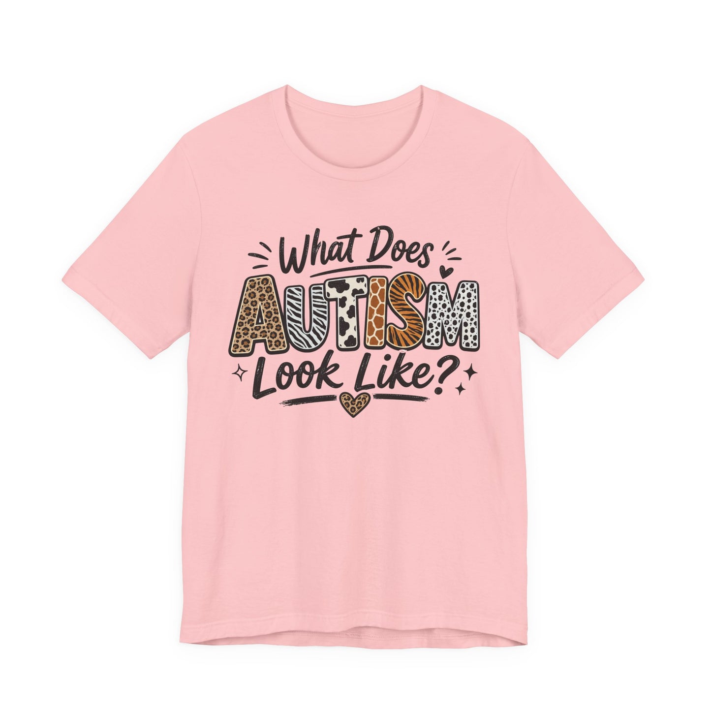 What Does Autism Look Like Shirt | Trendy Autism Awareness Tee image 0