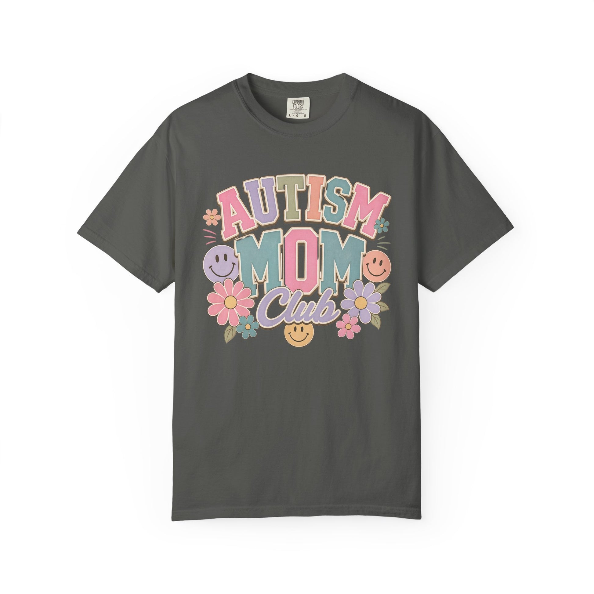 Autism Mom Club T-Shirt — Pastel Floral Support Tee image