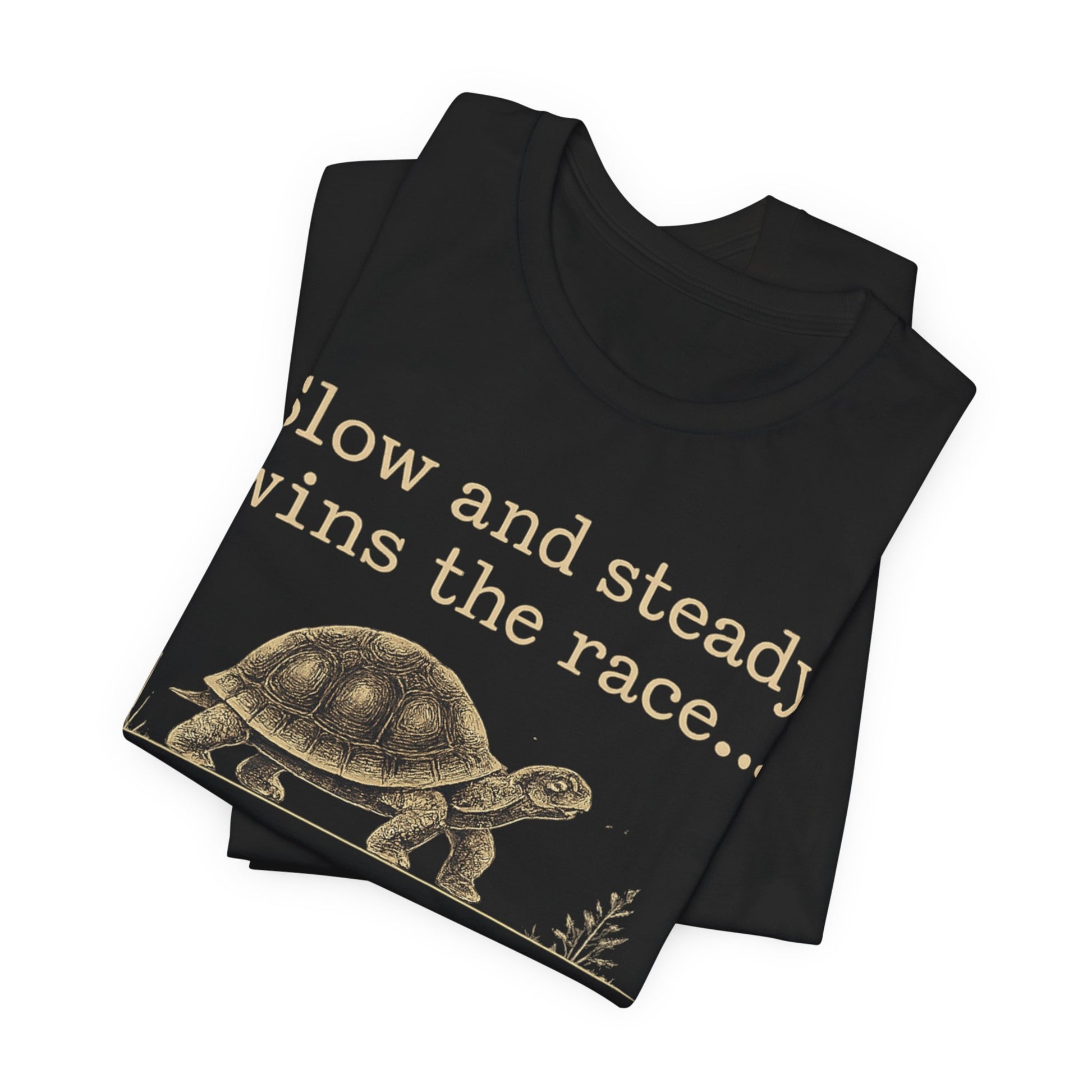 Slow and Steady Wins the Race T-Shirt — Detail-Oriented Turtle Graphic Tee image 10
