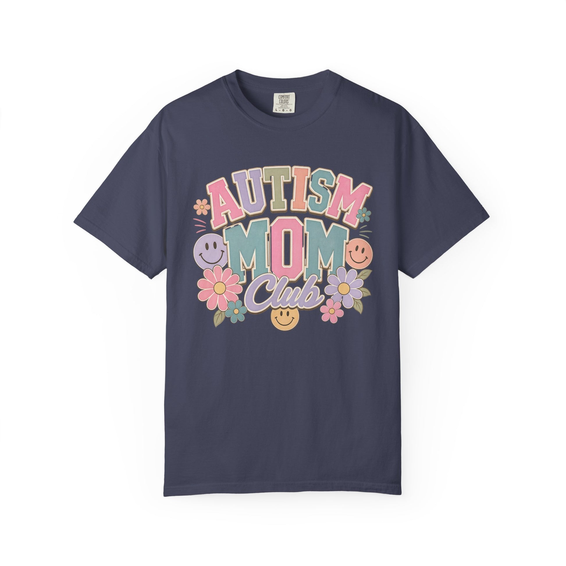 Autism Mom Club T-Shirt — Pastel Floral Support Tee image