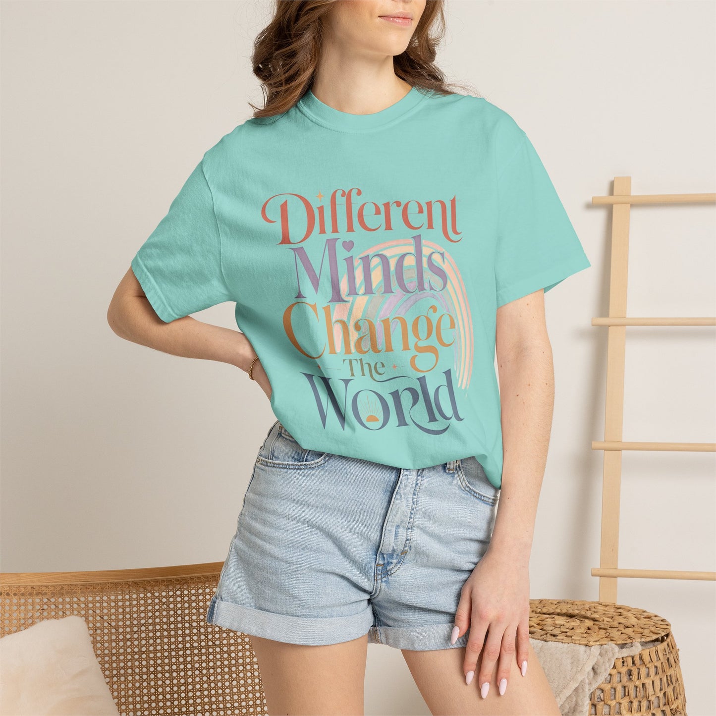 Different Minds Change the World T-Shirt — Inspirational Retro Typography Tee image 13