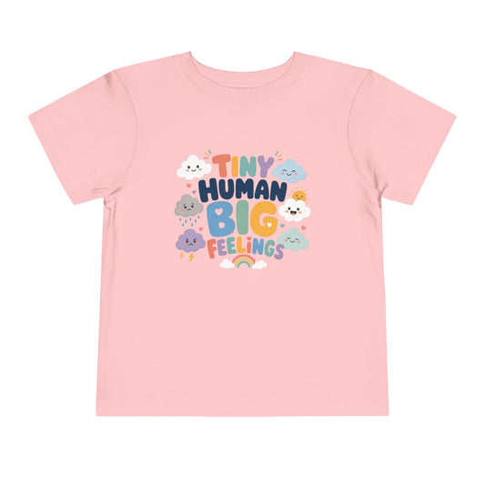 Tiny Human Big Feelings Toddler Tee image 0