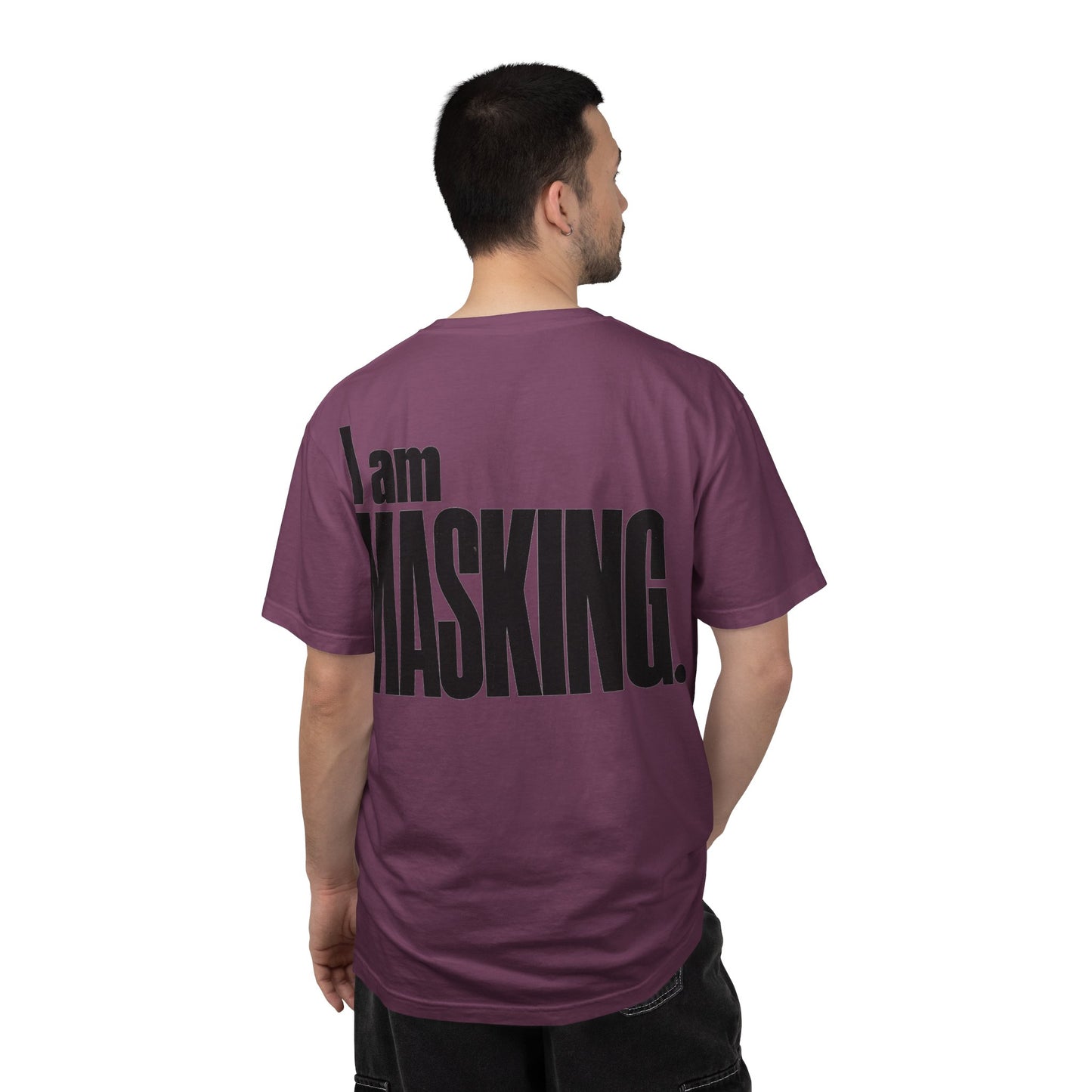 I Am MASKING Back Print Shirt – Neurodivergent Streetwear Tee image