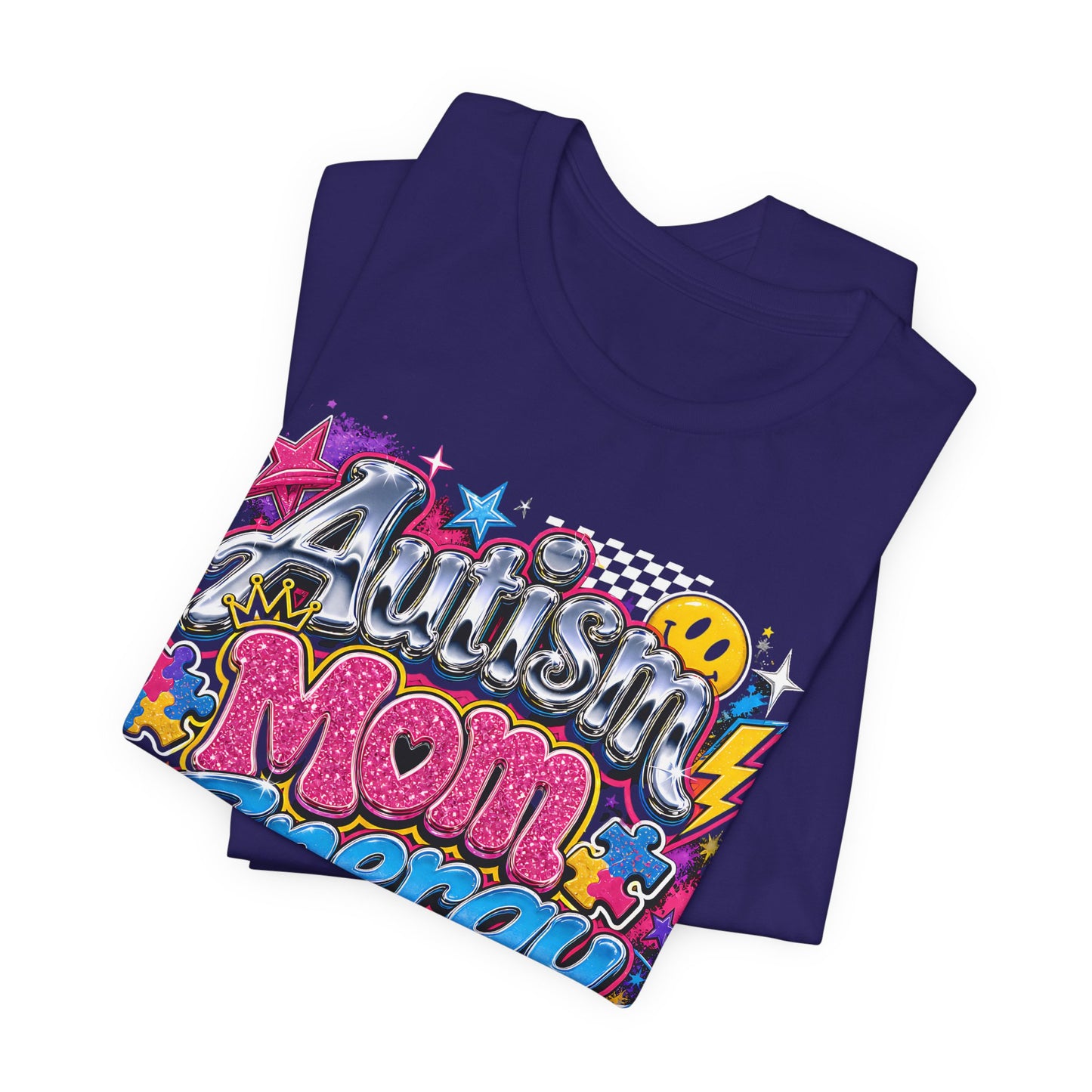 Autism Mom Energy T-Shirt — Colorful Supportive Graphic Tee for Autism Awareness image 16