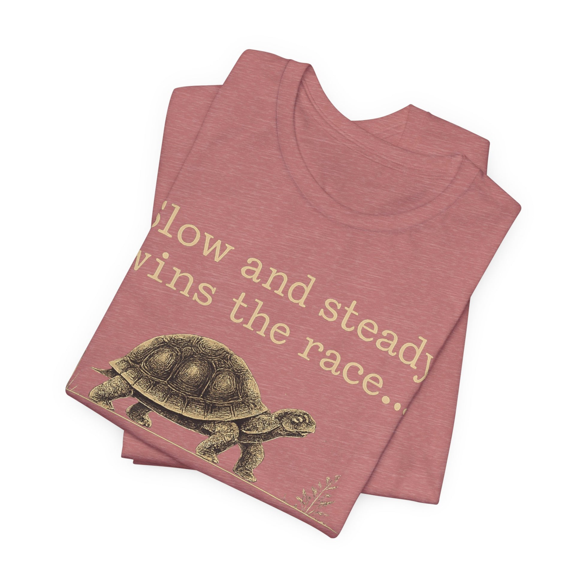 Slow and Steady Wins the Race T-Shirt — Detail-Oriented Turtle Graphic Tee image 6