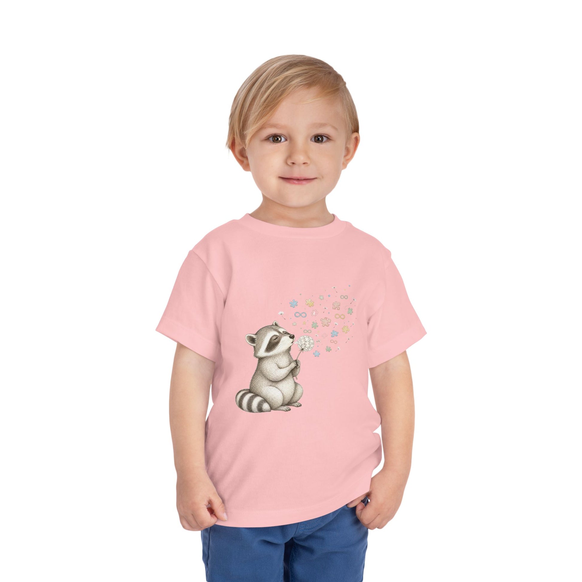 Toddler Tee — Cute Raccoon Blowing Bubbles Graphic Shirt for Kids image 18