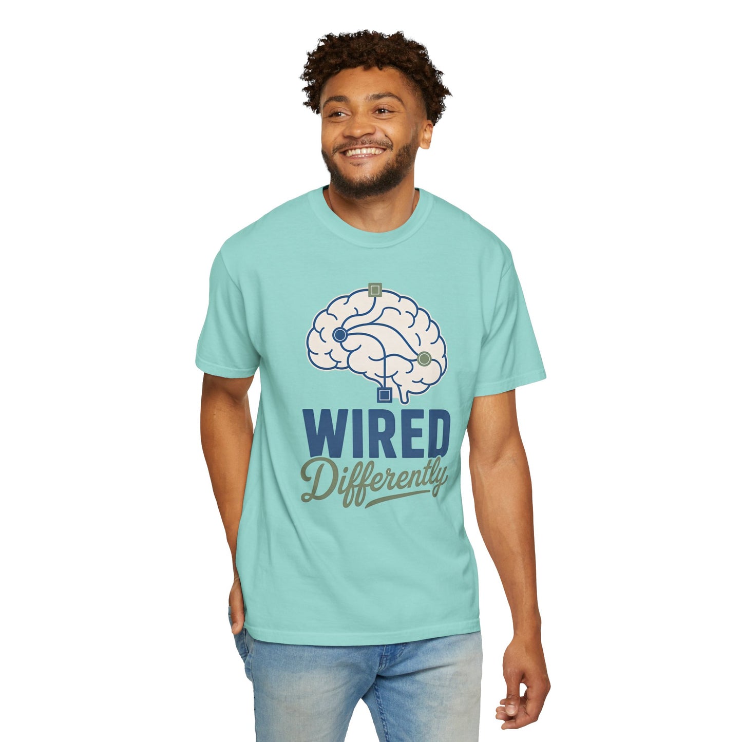 Wired Differently T-Shirt — Brain Graphic Tee for Neurodivergent Pride image 15