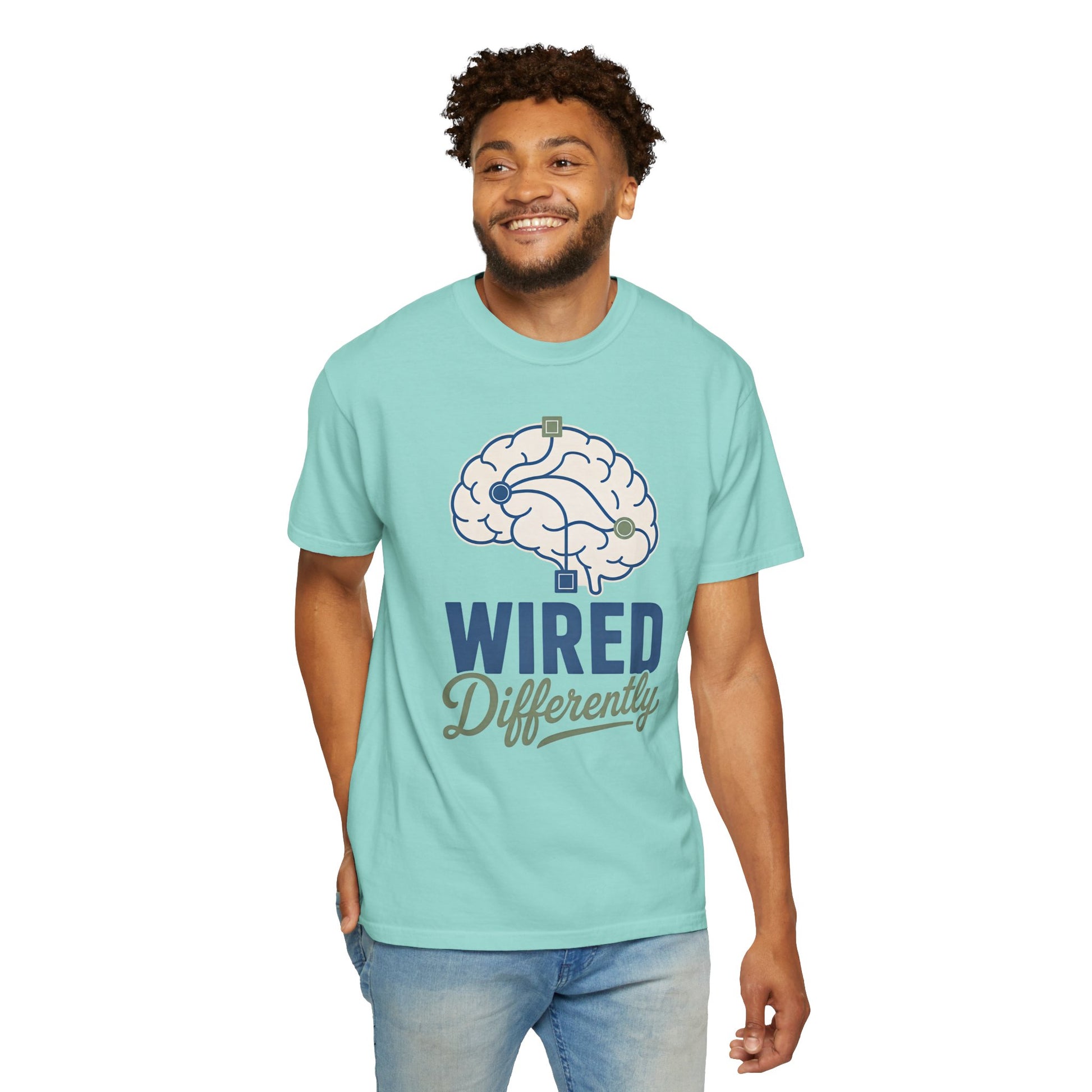 Wired Differently T-Shirt — Brain Graphic Tee for Neurodivergent Pride image 15