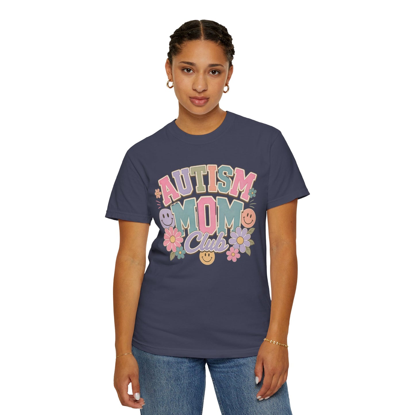 Autism Mom Club T-Shirt — Pastel Floral Support Tee image 15