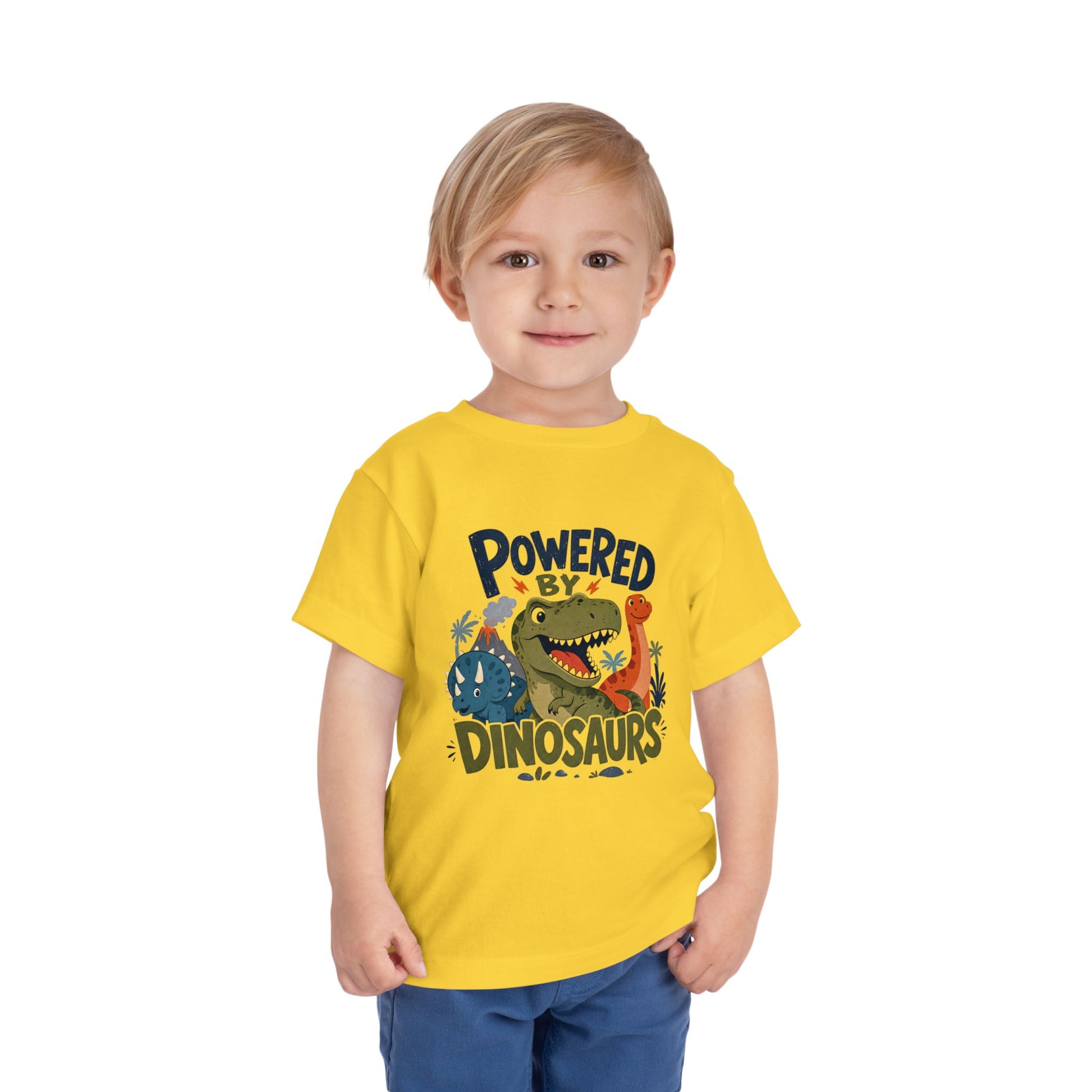 Powered by Dinosaurs Toddler Tee — Cute Dino Graphic Shirt for Kids image 22