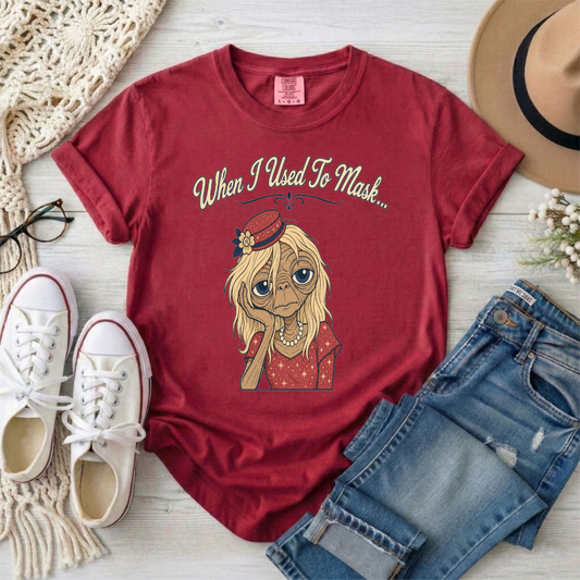 When I Used To Mask T-Shirt — Retro  Graphic Tee