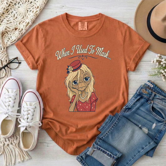 When I Used To Mask T-Shirt — Retro  Graphic Tee